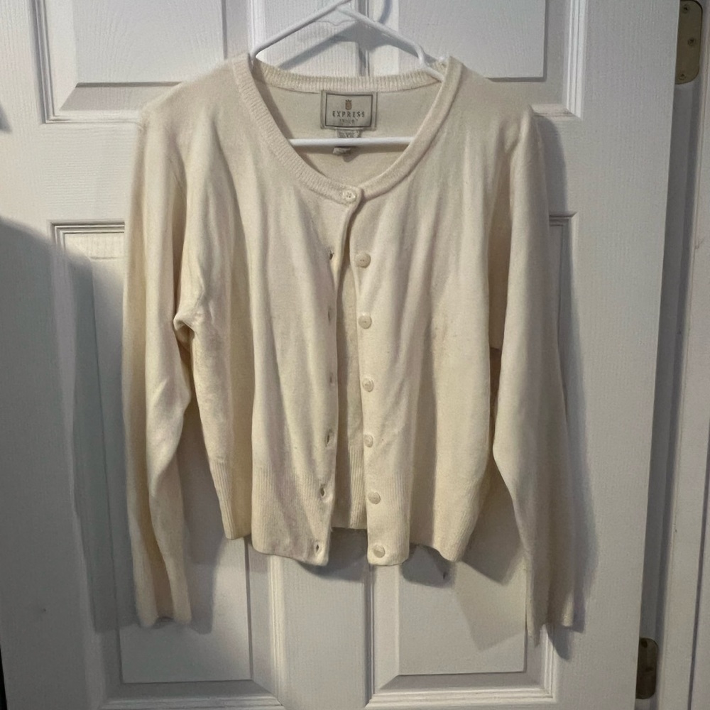 Express medium cream sweater